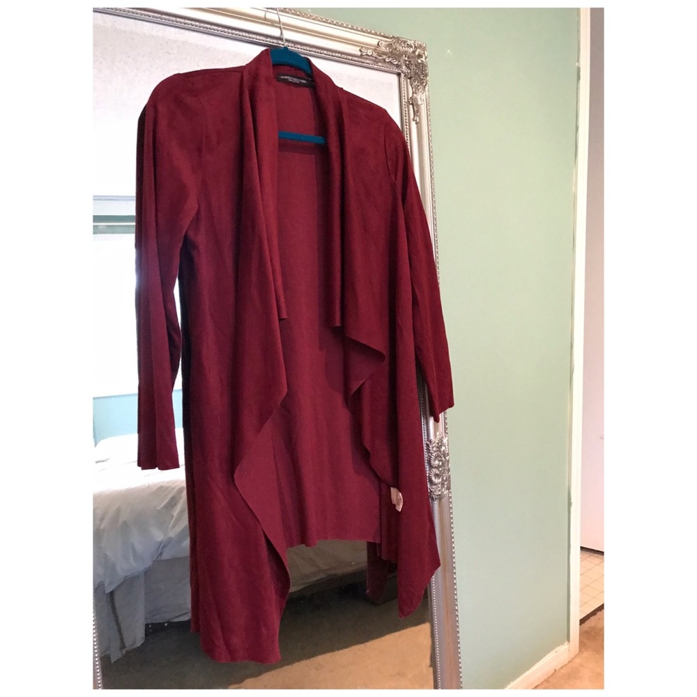 Italian Wool waterfall duster jacket